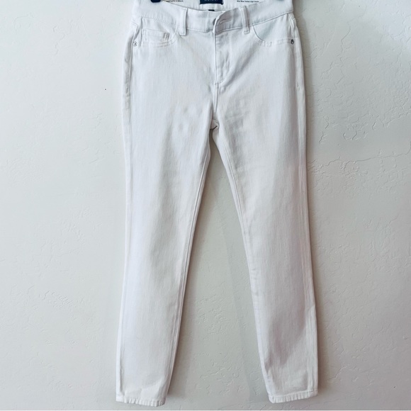 DL1961 Florence Instasculpt Crop Skinny Jeans 25 Mid Rise Porcelain White NWT - Picture 3 of 7
